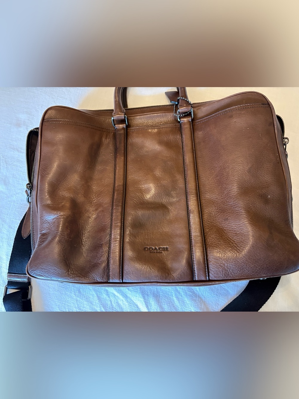 Coach Men's Leather Metropolitan Commuter Bag briefcase - Picture 2 of 11